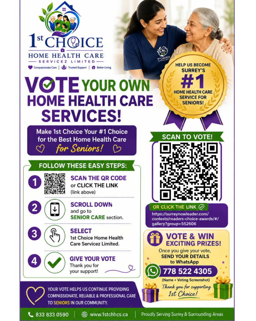 Vote 1st Choice in the Surrey Now-Leader Readers’ Choice Awards 2026
