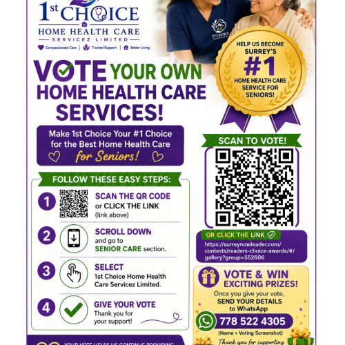 Vote 1st Choice in the Surrey Now-Leader Readers’ Choice Awards 2026